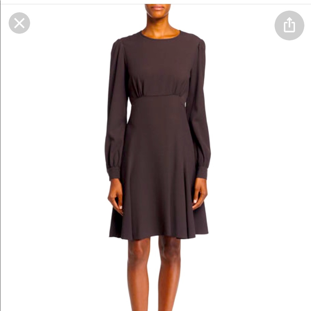 Michael Kors Long Sleeve Chocolate Dress